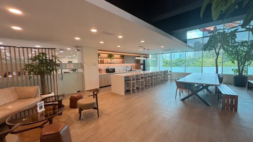 Additional view of the refurbished reception lobby interior