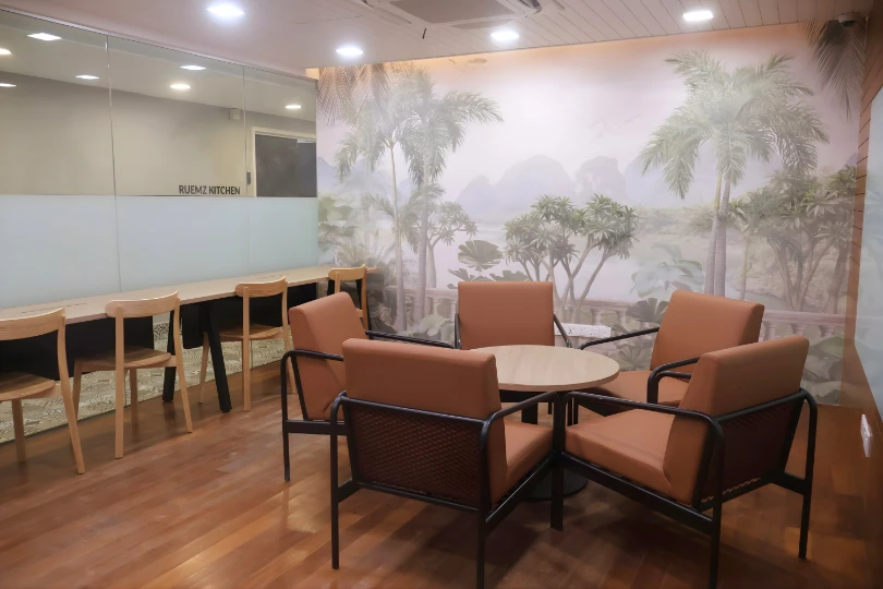 After refurbishment at the Ruemz lounge