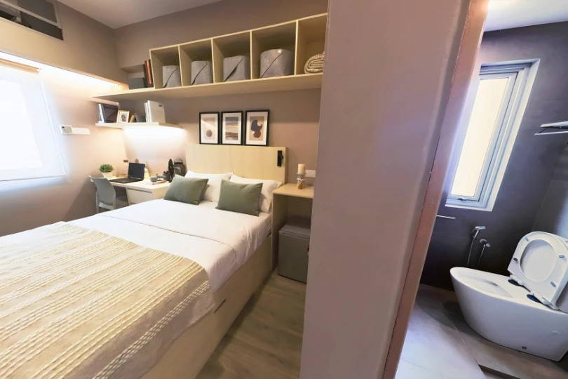 After refurbishment at the en-suite premium single room