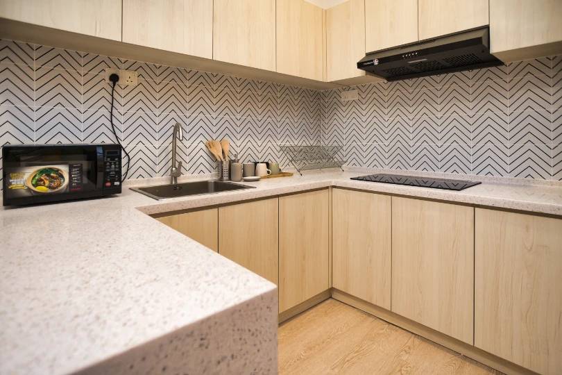 After refurbishment at the kitchenette