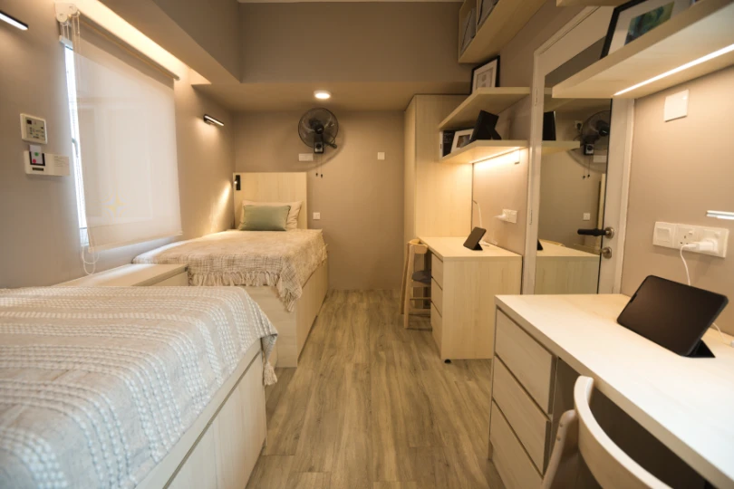 After refurbishment at the standard twin room