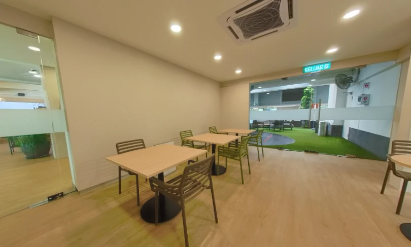 Before refurbishment at the U Garden study area