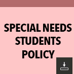 Special Needs Students Policy